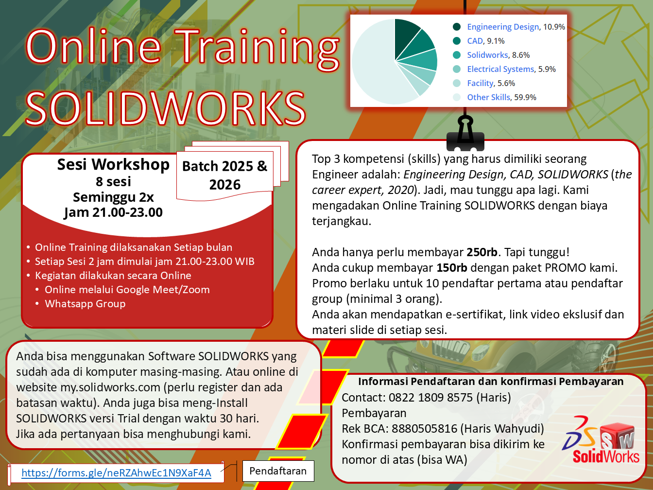 Training Online SolidWorks (3D & Drawing) – TISLA